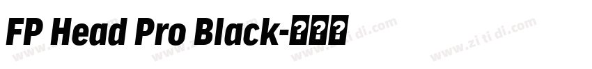 FP Head Pro Black字体转换